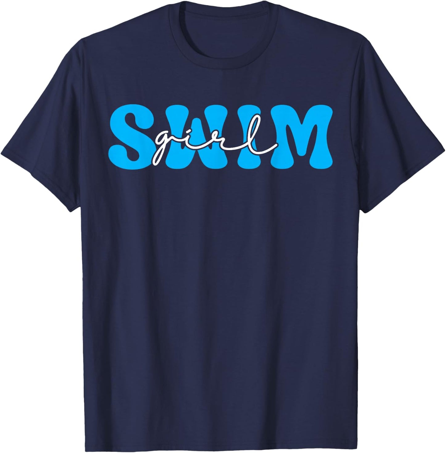 Swim Girl Swimmer Girl Women Ladies Swimmer Swimming T-Shirt - T-Shirt | Navy