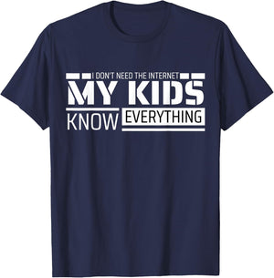 Funny Dad Shirt From Kids Men Funny Fathers Day Dad T-Shirt - T-Shirt | Navy