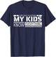 Funny Dad Shirt From Kids Men Funny Fathers Day Dad T-Shirt - T-Shirt | Navy