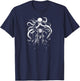 Vintage Motorcycle Rider Classic Bike Octopus T-Shirt - T-Shirt | Navy