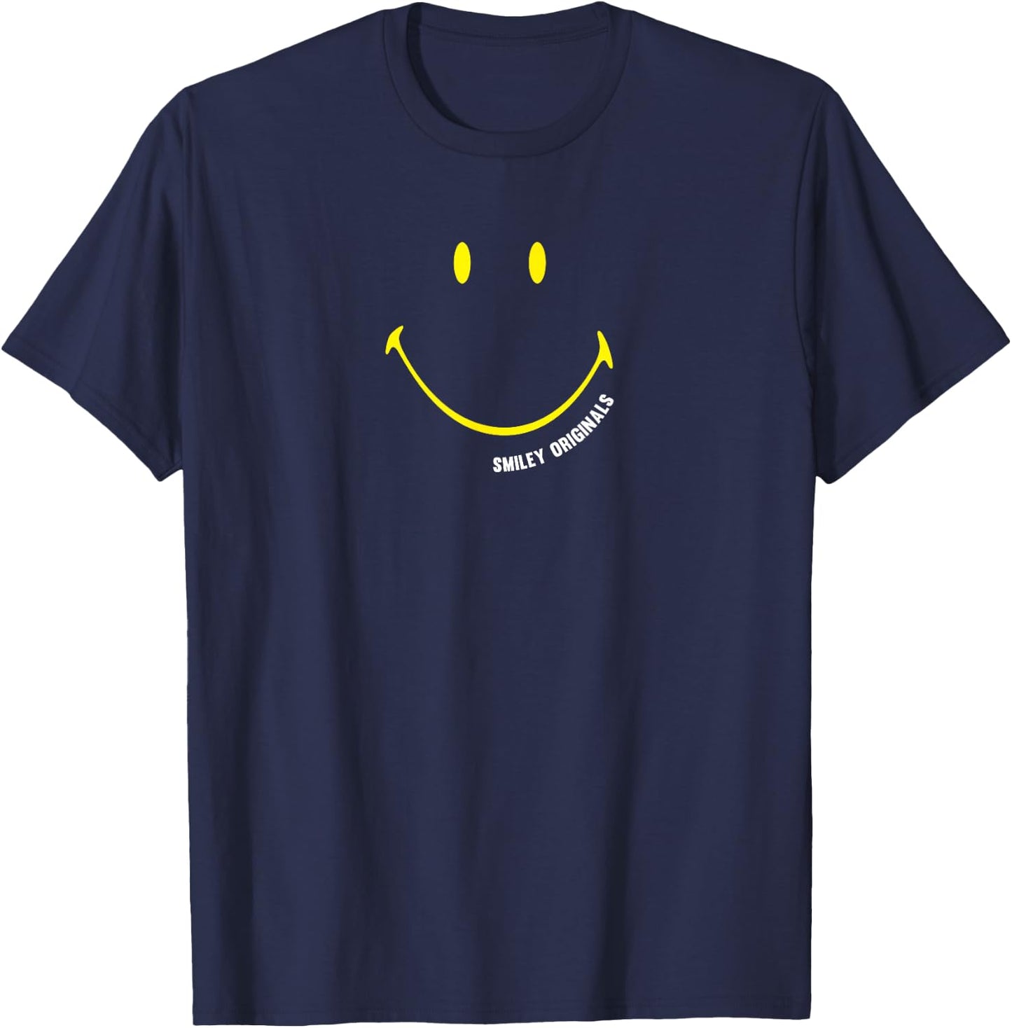Smiley Originals Big Smile Happy T-Shirt - T-Shirt | Navy