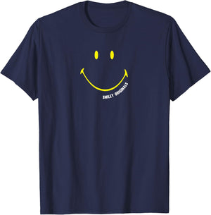 Smiley Originals Big Smile Happy T-Shirt - T-Shirt | Navy