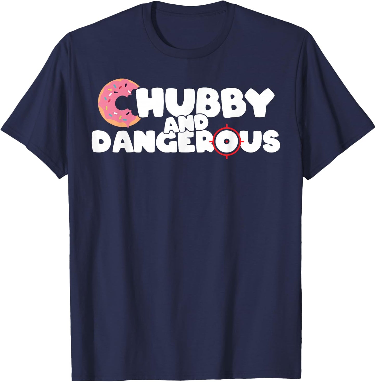 Donut Chubby And Dangerous T-Shirt - T-Shirt | Navy
