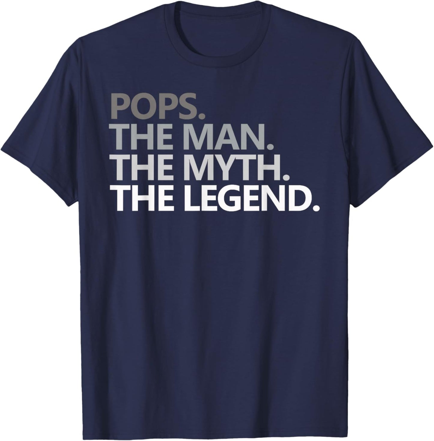 POPS The Man The Myth The Legend Grandpa T-Shirt - T-Shirt | Navy