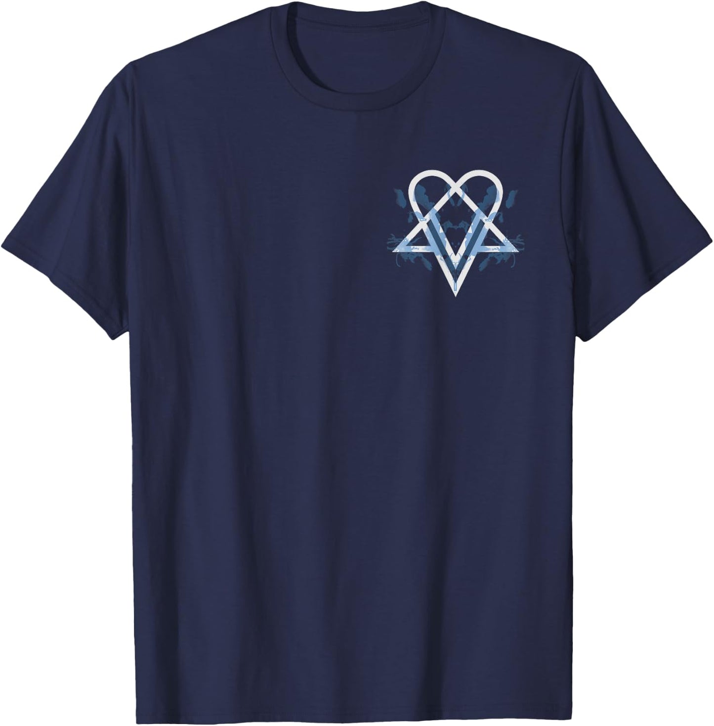 Ville Valo Heart Full Of Ghosts T-Shirt - T-Shirt | Navy