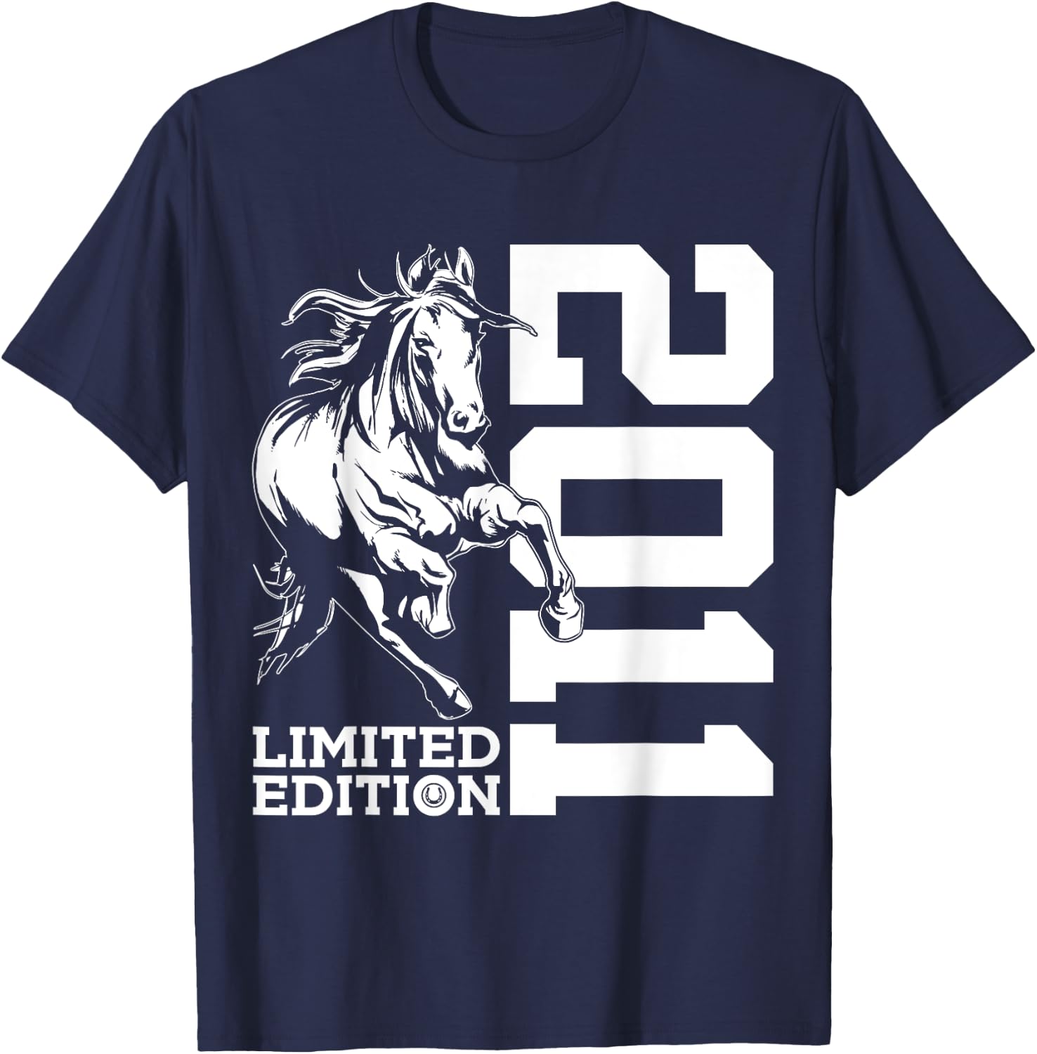 Riding 14th Birthday Horse Limited Edition 2011 Rider T-Shirt - T-Shirt | Navy