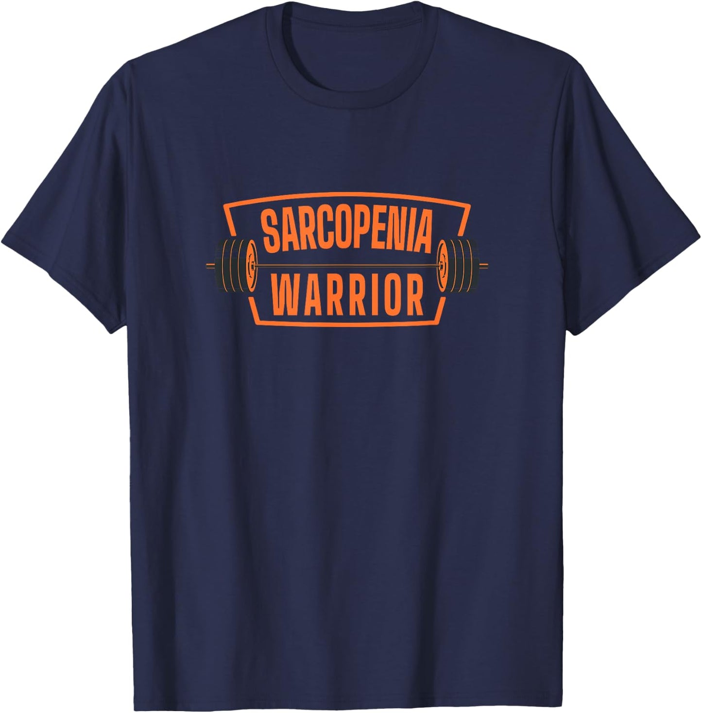 Senior Citizen Strength Training Sarcopenia Warrior T-Shirt - T-Shirt | Navy