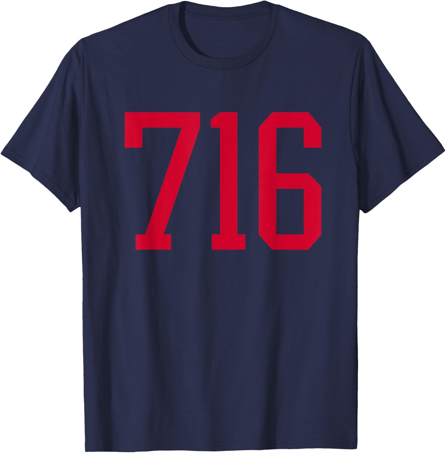 Buffalo New York 716 Area Code T-Shirt - T-Shirt | Navy