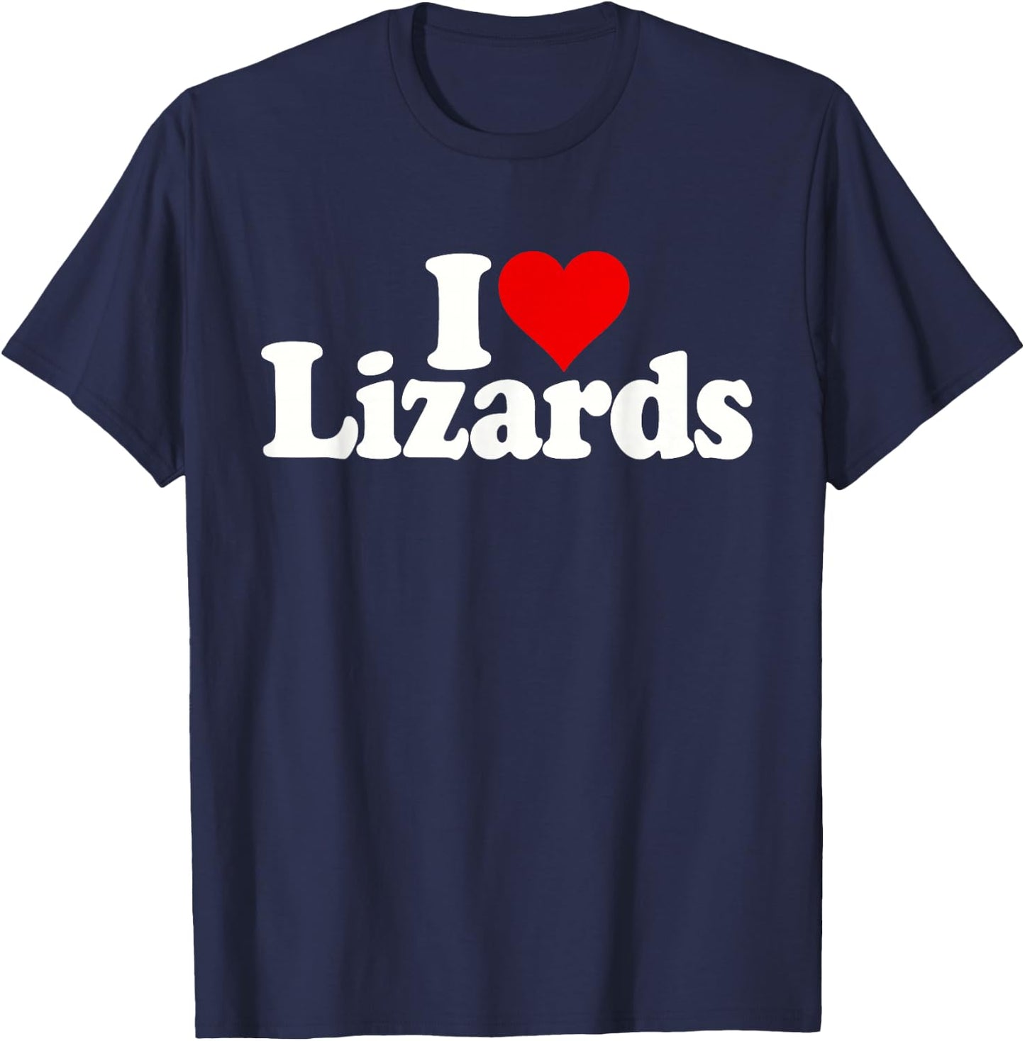 I Love Heart Echards Reptiles T-Shirt - T-Shirt | Navy