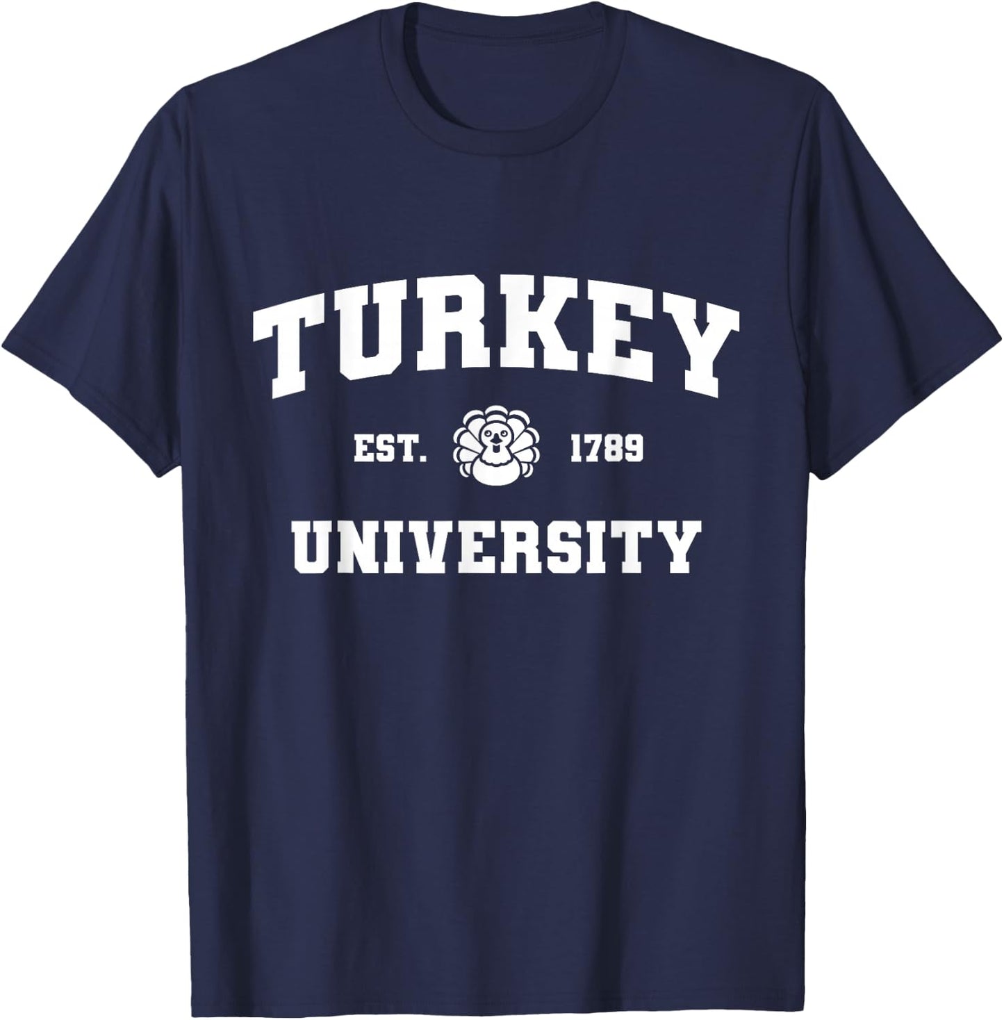 DIY Thanksgiving Dinner Turkey University Funny Costume T-Shirt - T-Shirt | Navy
