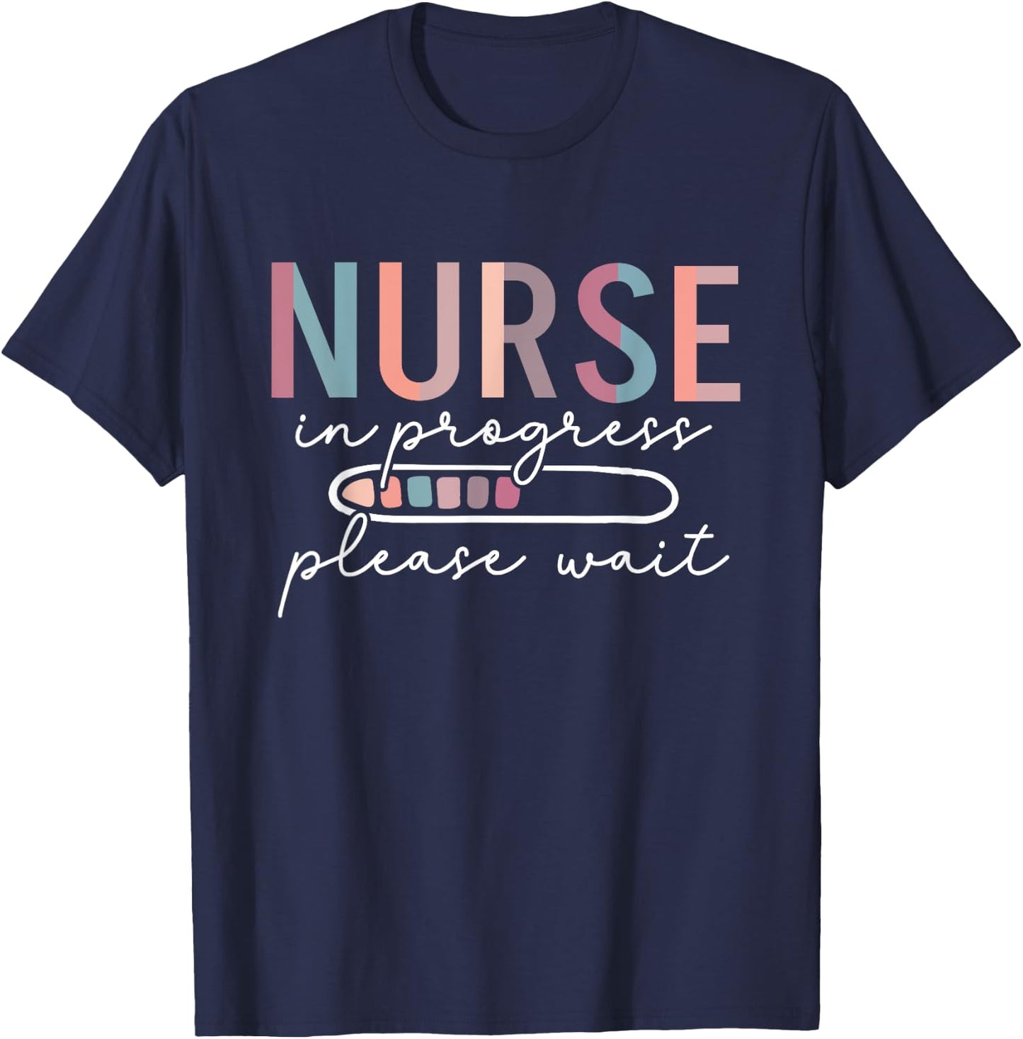 Funny Nursing student Nurse Appreciation Black Modern Classic Lace Embellished Nurse Graduation - Female, -Adults, Small T-Shirt - T-Shirt | Navy