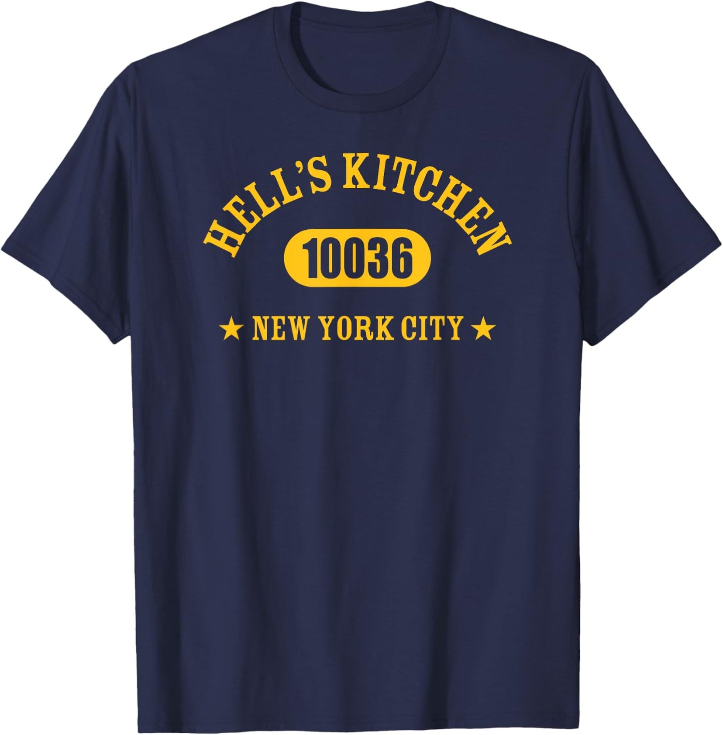 HELL’S KITCHEN 10036 NEW YORK CITY / NYC Athletic Design T-Shirt - T-Shirt | Navy