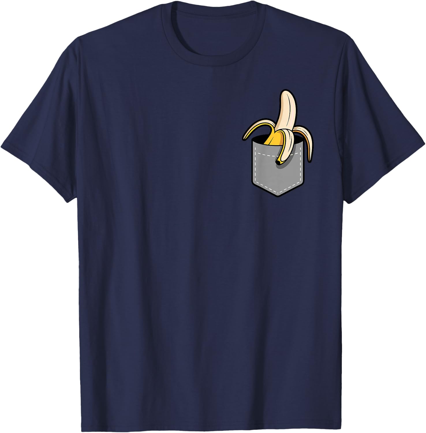 Banana Art Women Kids Yellow Fruit Lovers Bananas T-Shirt - T-Shirt | Navy