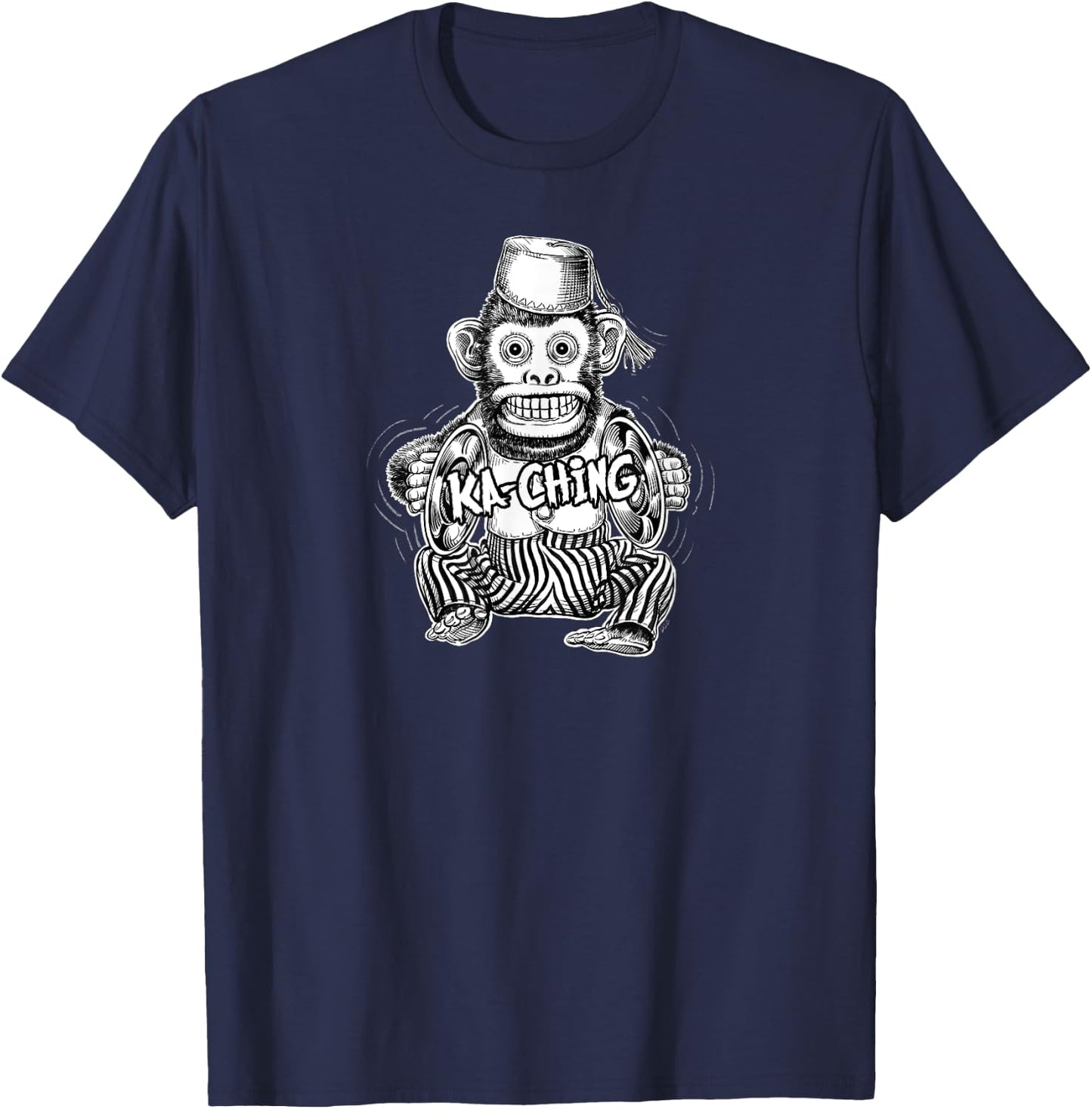Vintage Evil Monkey Toy T-Shirt - T-Shirt | Navy