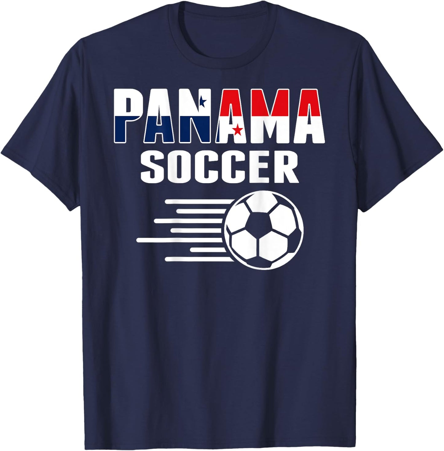 Proud Panama Soccer Fans Jersey - Panamanian Football Lovers T-Shirt - T-Shirt | Navy
