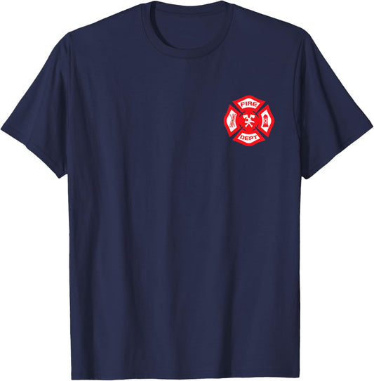 Fire Department Uniform - Official Firefighter Gear T-Shirt - T-Shirt | Navy