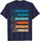 RPG Gamer Retro Polyhedral D20 Dice Set Nerdy Men Women Kids T-Shirt - T-Shirt | Navy