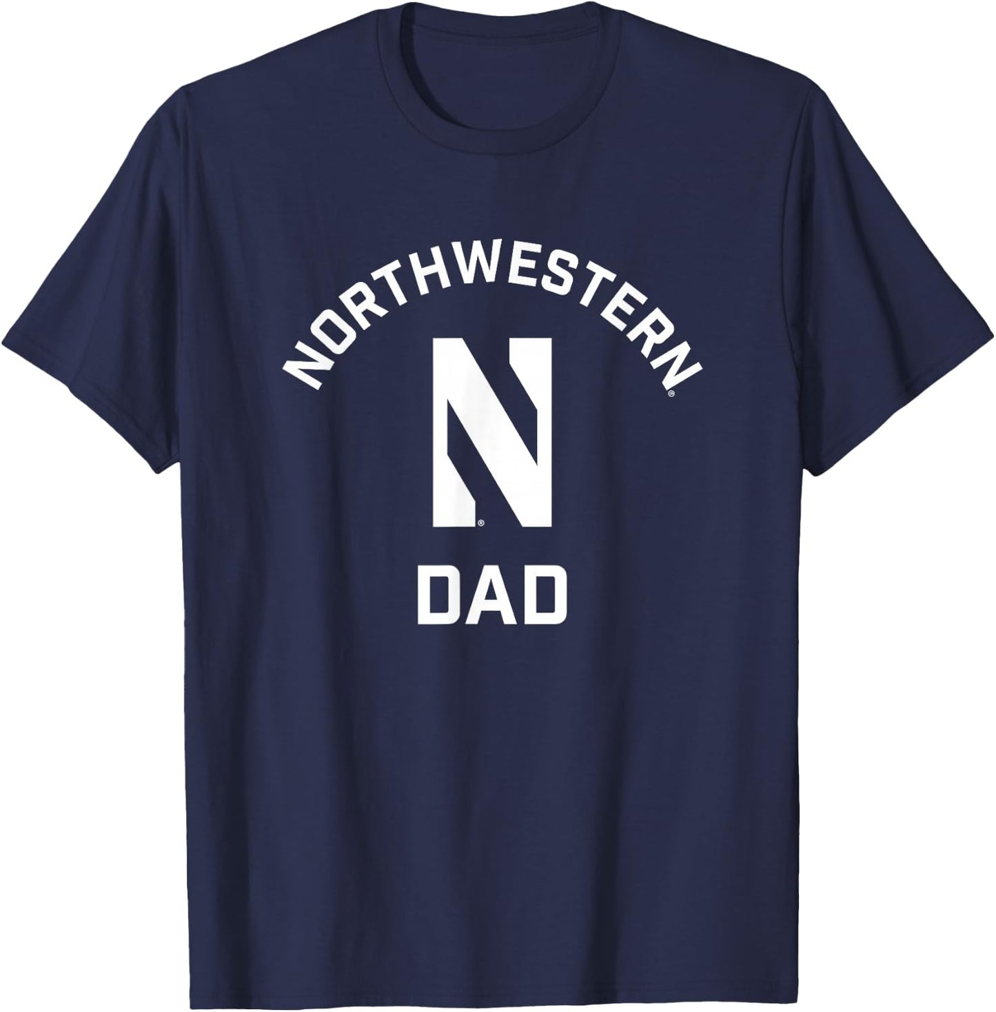 Northwestern University Wildcats Arched Dad T-Shirt - T-Shirt | Navy