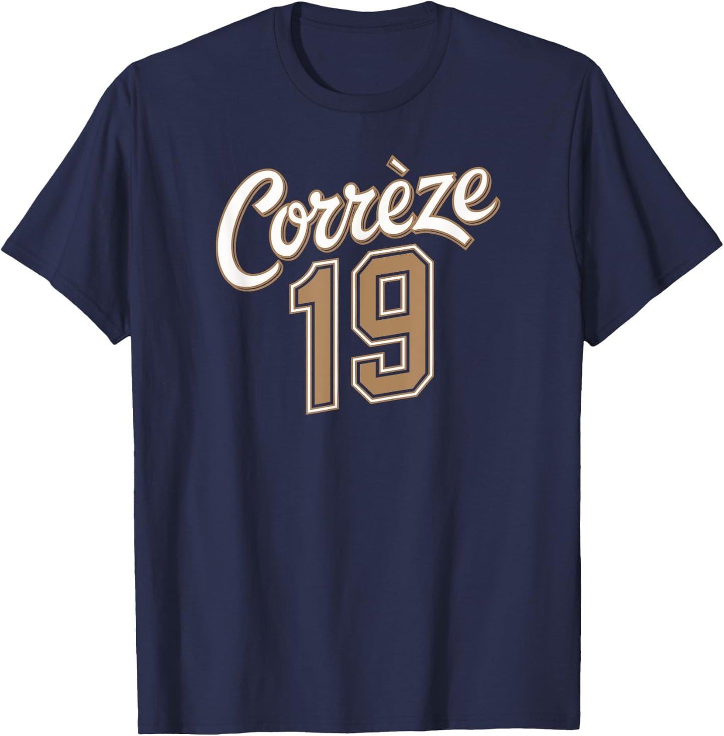 Corrèze 19 , Black, S T-Shirt - T-Shirt | Navy