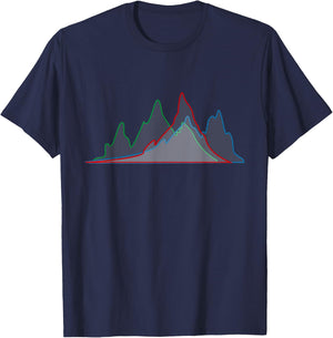 Histogram Photography Photographer T-Shirt - T-Shirt | Navy
