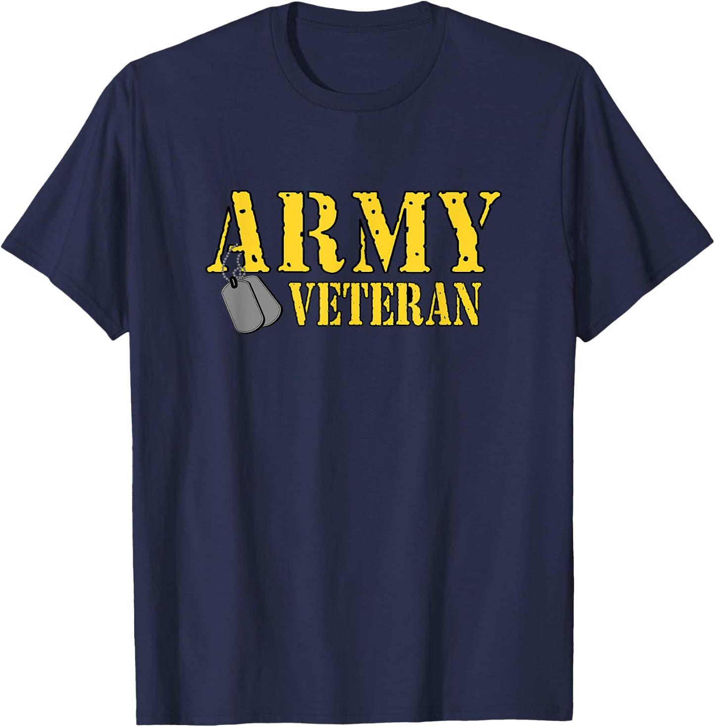 Proud Army Veteran Shirt Military Pride T Shirt T-Shirt - T-Shirt | Navy