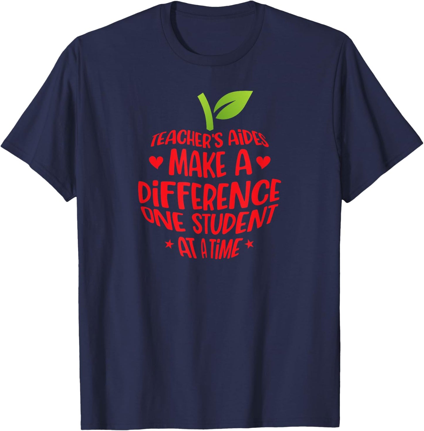 Teacher's Aide Best Teaching Assistant Teacher Aide T-Shirt - T-Shirt | Navy
