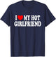 I Love My Girlfriend Sexy , Black, S T-Shirt - T-Shirt | Navy