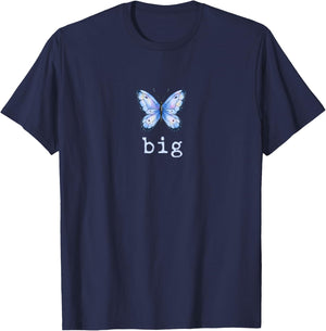 Big Butterfly Sorority Reveal Big Little for Lil Sister T-Shirt - T-Shirt | Navy