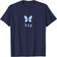 Big Butterfly Sorority Reveal Big Little for Lil Sister T-Shirt - T-Shirt | Navy