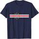 Cape Verde Flag Fans Proud Cabo Verde Supporters T-Shirt - T-Shirt | Navy