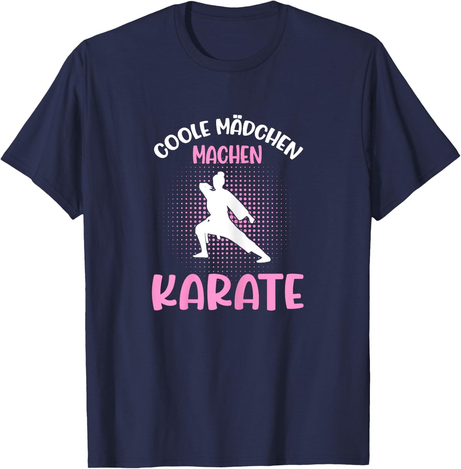 Karate Damen Kampfsport Queen Mädchen Karate T-Shirt - T-Shirt | Navy