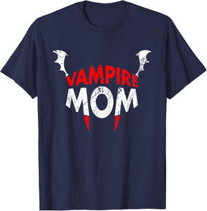 Funny Vampire Mom Halloween Party Costume T-Shirt - T-Shirt | Navy