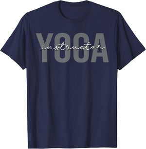 Yoga Instructor Yoga Teacher Meditation T-Shirt - T-Shirt | Navy