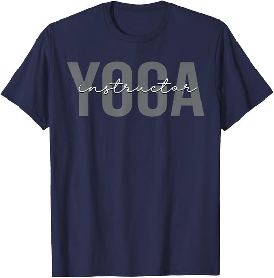 Yoga Instructor Yoga Teacher Meditation T-Shirt - T-Shirt | Navy