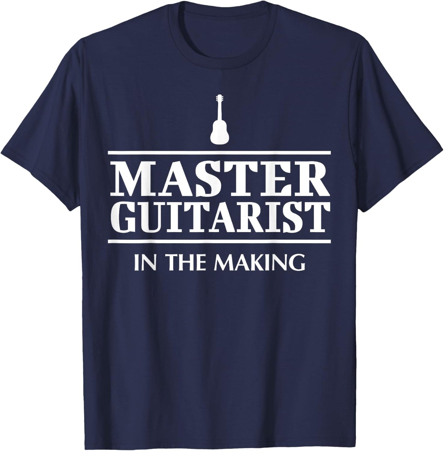 Hilarious Guitar Player Saying I Master Guitarist T-Shirt - T-Shirt | Navy