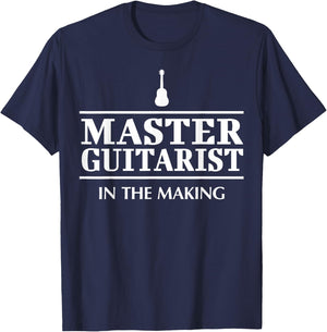 Hilarious Guitar Player Saying I Master Guitarist T-Shirt - T-Shirt | Navy
