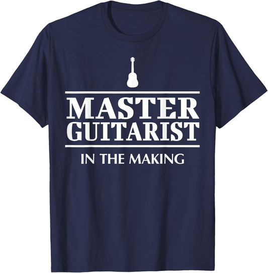 Hilarious Guitar Player Saying I Master Guitarist T-Shirt - T-Shirt | Navy