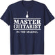 Hilarious Guitar Player Saying I Master Guitarist T-Shirt - T-Shirt | Navy
