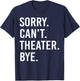 Lustiges Theater T-Shirt - T-Shirt | Navy
