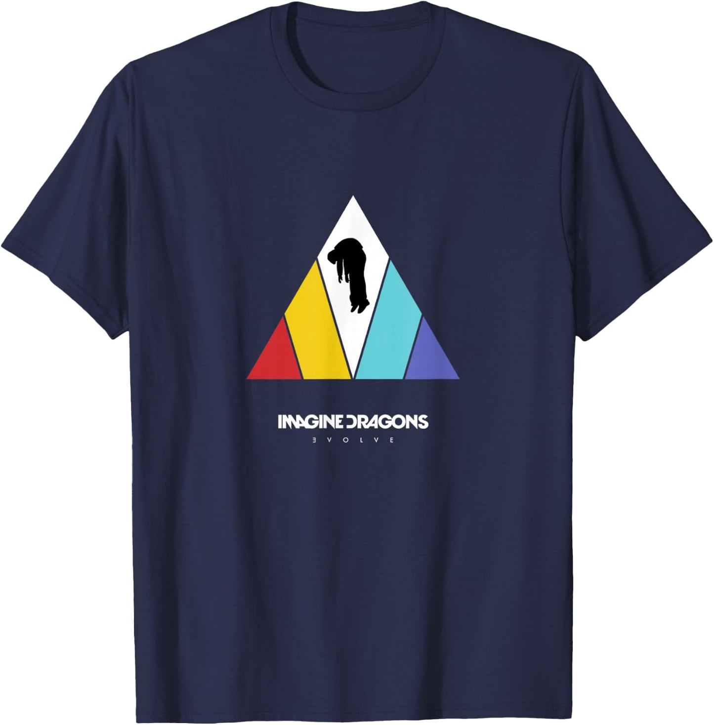 Imagine Dragons Triangle Logo Black , black T-Shirt - T-Shirt | Navy