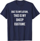 Sheep Halloween Costume T-Shirt - T-Shirt | Navy