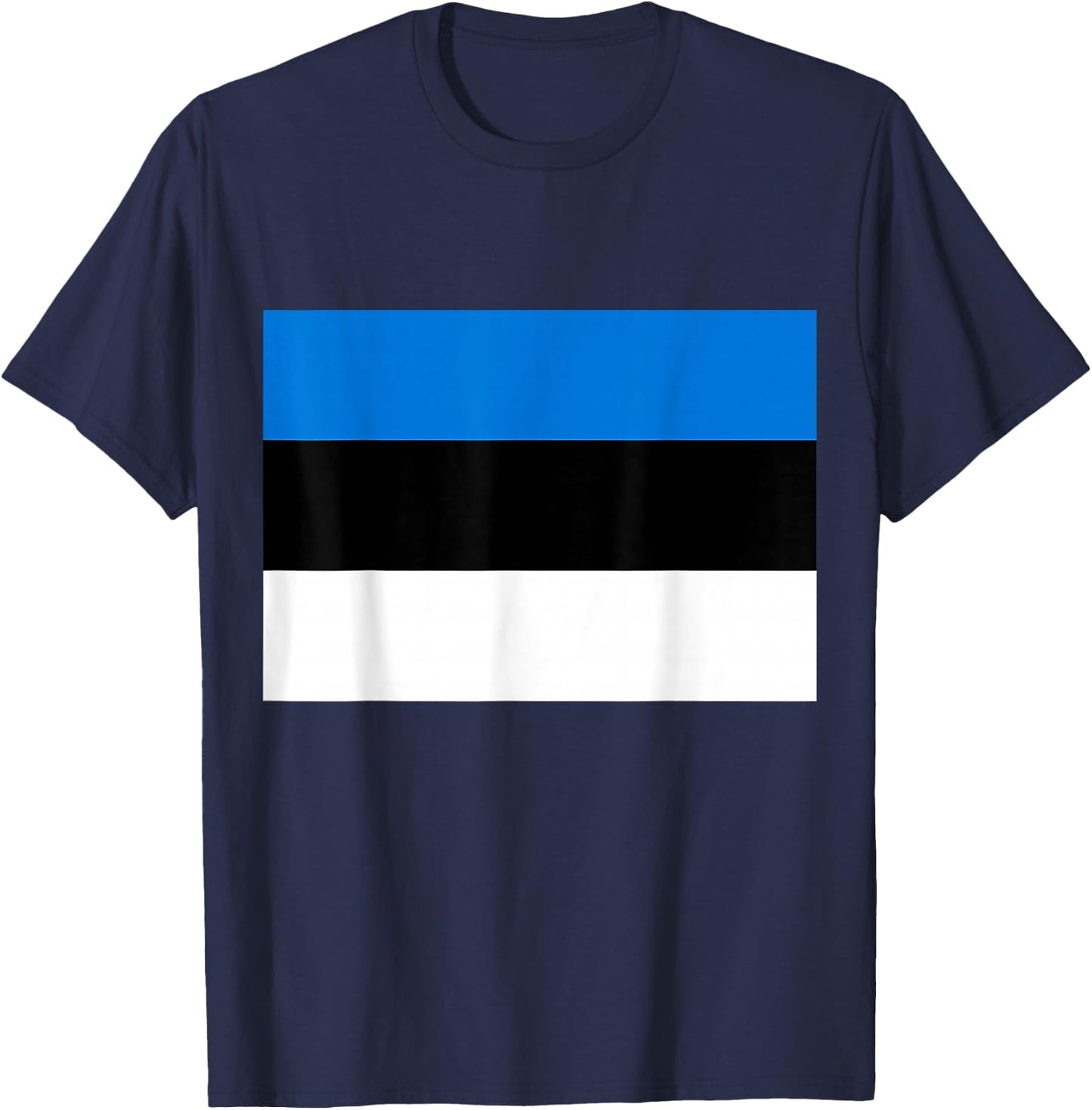 Flag Of Estonia Proud Patriot Souvenir Fan Patriotic Pride T-Shirt - T-Shirt | Navy