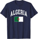 Algeria Algerian Flag Retro Vintage Classic Graphic T-Shirt - T-Shirt | Navy
