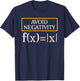 Avoid Negativity Math Teachers Formula Equation Solution Men Women T-Shirt - T-Shirt | Navy