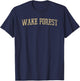 Wake Forest NC- Throwback Design - Vintage Worn Classic T-Shirt - T-Shirt | Navy