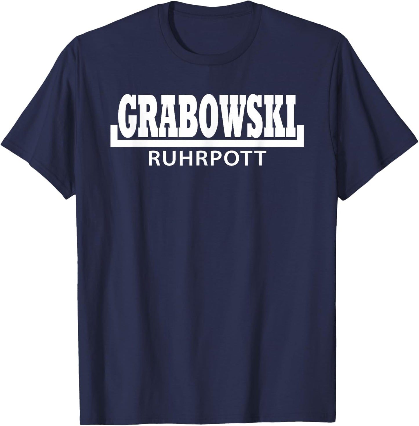 grabowski ruhrpott - Herren - Erwachsene - Schwarz - Small - Halbarm T-Shirt - T-Shirt | Navy