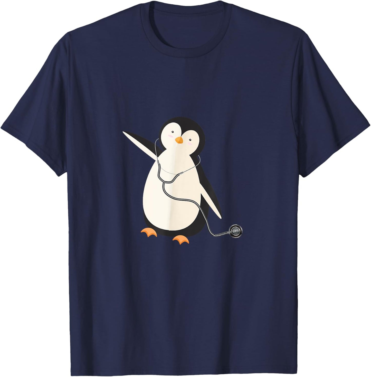 Penguin Pediatrician Pediatric Doctor Physician Surgeon T-Shirt - T-Shirt | Navy