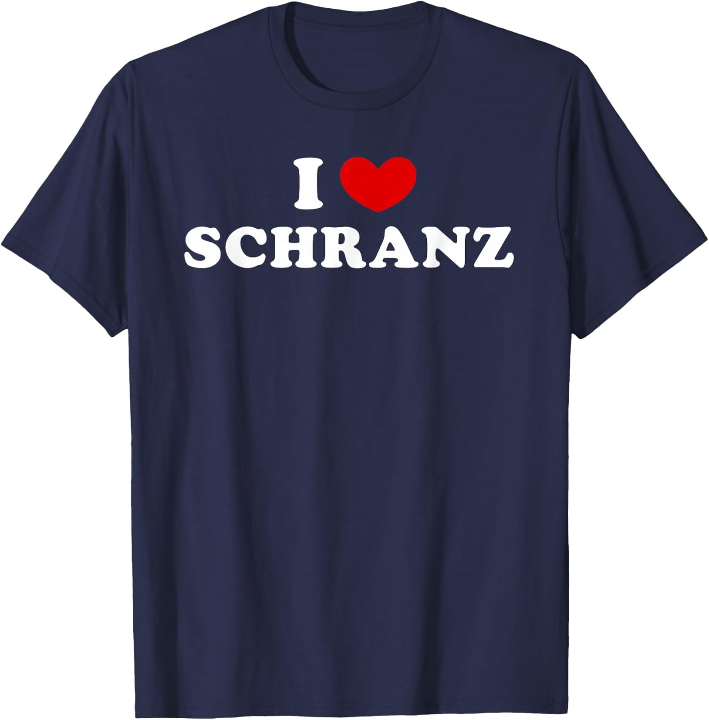 I Love Schranz, J'aime Schranz T-Shirt - T-Shirt | Navy