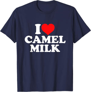 I Love Camel Milk T-Shirt - T-Shirt | Navy