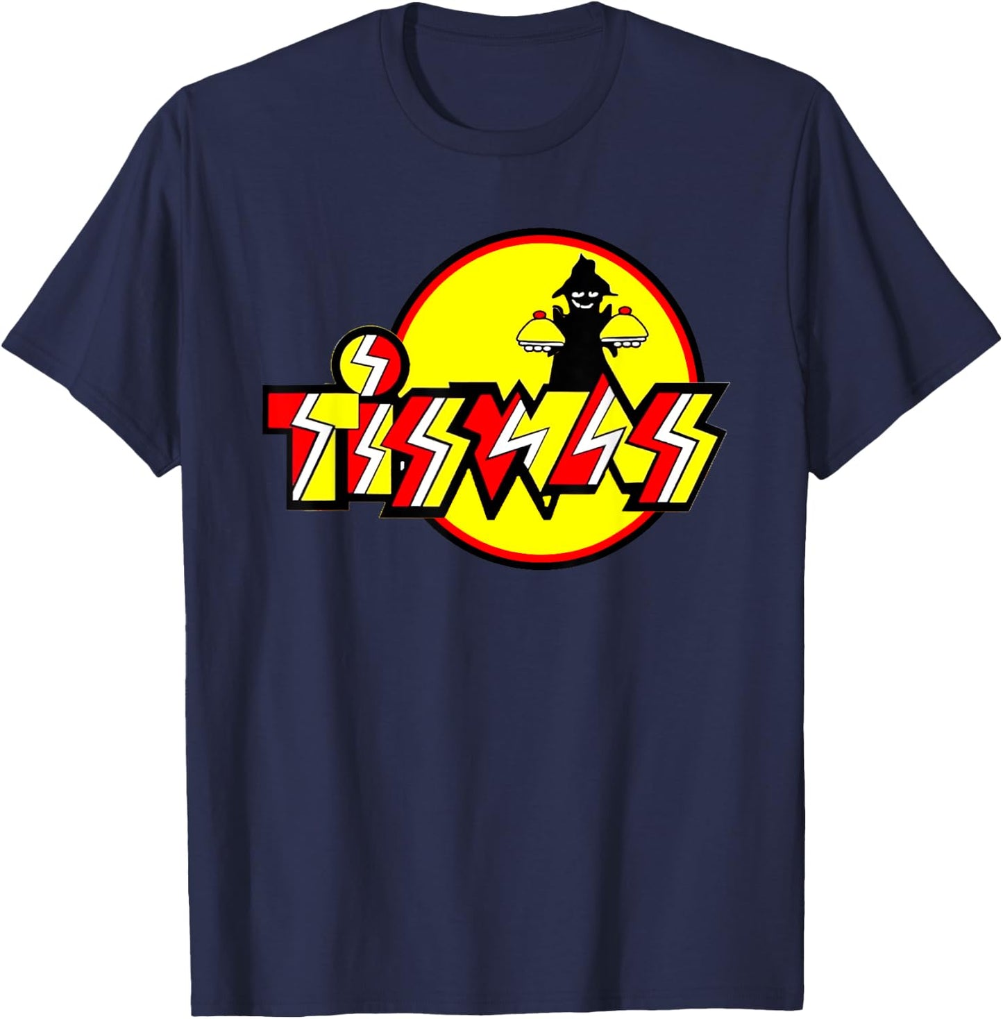 Retro Vintage 1970's 1980's Tiswas T-Shirt - T-Shirt | Navy